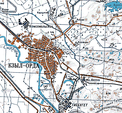 Карта казахстана кзыл орда